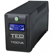 UPS TED Line Interactive 1100VA/600W, display LCD, 4x Schuko UPS TED Line Interactive 1100VA/600W, display LCD, 4x Schuko