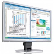 Monitor Second Hand Philips 220B, 22 Inch LCD, 1680 x 1050, VGA, DVI, USB, Fara Picior