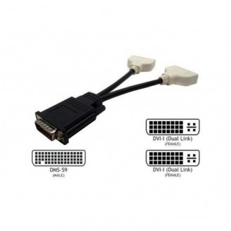 Adaptor cablu video DMS-59 la 2x DVI Adaptor cablu video DMS-59 la 2x DVI