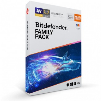 Licenta Retail Bitdefender Family Pack - Protectie anti-malwarecompleta pentru toata familia, Windows, macOS, iOS si Android, valabila 1 an, 15 dispozitive Licenta Retail Bitdefender Family Pack - Protectie anti-malwarecompleta pentru toata familia, Windows, macOS, iOS si Android, valabila 1 an, 15 dispozitive