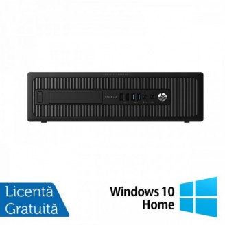 Calculator Refurbished HP Prodesk 600 G1 SFF, Intel Core i3-4130 3.40GHz, 8GB DDR3, 240GB SSD, DVD-RW + Windows 10 Home