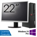 Pachet Refurbished Calculator Lenovo M710 SFF, Intel Core i3-6100 3.70GHz, 8GB DDR4, 256GB SSD + Monitor 22 Inch + Windows 10 Pro Pachet Refurbished Calculator Lenovo M710 SFF, Intel Core i3-6100 3.70GHz, 8GB DDR4, 256GB SSD + Monitor 22 Inch + Windows 10 Pro