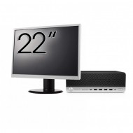 Pachet Calculator Second Hand HP ProDesk 600 G4 SFF, Intel Core i7-8700 3.20 - 4.60GHz, 8GB DDR4, 256GB SSD + Monitor 22 Inch Pachet Calculator Second Hand HP ProDesk 600 G4 SFF, Intel Core i7-8700 3.20 - 4.60GHz, 8GB DDR4, 256GB SSD + Monitor 22 Inch