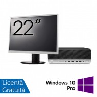 Pachet Calculator Refurbished HP ProDesk 600 G4 SFF, Intel Core i7-8700 3.20 - 4.60GHz, 8GB DDR4, 256GB SSD + Monitor 22 Inch + Windows 10 Pro Pachet Calculator Refurbished HP ProDesk 600 G4 SFF, Intel Core i7-8700 3.20 - 4.60GHz, 8GB DDR4, 256GB SSD + Monitor 22 Inch + Windows 10 Pro