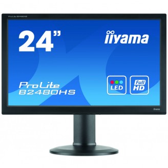 Monitor Second Hand iiYama ProLite B2480HS, 24 Inch Full HD LED, VGA, DVI, HDMI, Grad A- Monitor Second Hand iiYama ProLite B2480HS, 24 Inch Full HD LED, VGA, DVI, HDMI, Grad A-