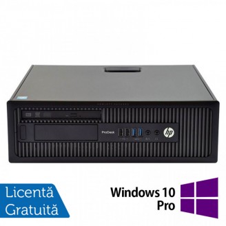Calculator Refurbished HP ProDesk 600 G1 SFF, Intel Core i5-4570 3.20GHz, 4GB DDR3, 500GB HDD, DVD-ROM + Windows 10 Pro