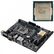 Placa de baza Asus H110M-C, Socket 1151, mATX, Shield, Cooler + Procesor i7-6700 3.40-4.00GHz Placa de baza Asus H110M-C, Socket 1151, mATX, Shield, Cooler + Procesor i7-6700 3.40-4.00GHz