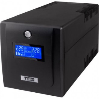 UPS 3100VA/1800W LCD Line Interactive AVR 3 schuko USB Management TED Electric UPS 3100VA/1800W LCD Line Interactive AVR 3 schuko USB Management TED Electric