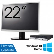 Pachet Calculator HP EliteDesk 800 G5 Mini PC, Intel Core i5-9500 3.00-4.40GHz, 8GB DDR4, 256GB SSD + Monitor 22 Inch + Windows 10 Home Pachet Calculator HP EliteDesk 800 G5 Mini PC, Intel Core i5-9500 3.00-4.40GHz, 8GB DDR4, 256GB SSD + Monitor 22 Inch + Windows 10 Home