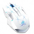 Mouse Nou pentru Gaming, HXSJ T300, 2400dpi, 7 Butoane, RGB, Alb, Wireless Mouse Nou pentru Gaming, HXSJ T300, 2400dpi, 7 Butoane, RGB, Alb, Wireless