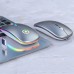 Mouse Nou YINDIAO A2, 1600dpi, 4 Butoane, RGB, Argintiu, Wireless
