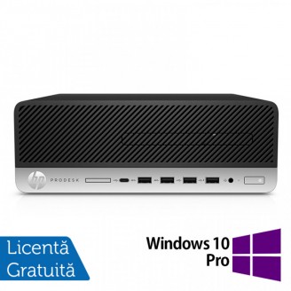 Calculator Refurbished HP ProDesk 600 G4 SFF, Intel Core i7-8700 3.20 - 4.60GHz, 16GB DDR4, 500GB HDD + Windows 10 Pro