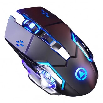 Mouse Nou pentru Gaming, E-Sports A4, 1600dpi, 6 Butoane, RGB, Negru, Wireless Mouse Nou pentru Gaming, E-Sports A4, 1600dpi, 6 Butoane, RGB, Negru, Wireless
