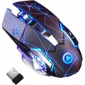 Mouse Nou pentru Gaming, E-Sports A4, 1600dpi, 6 Butoane, RGB, Star Black, Wireless Mouse Nou pentru Gaming, E-Sports A4, 1600dpi, 6 Butoane, RGB, Star Black, Wireless
