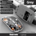 Mouse Nou M233, 1600dpi, 5 Butoane, Indicator Nivel Baterie, Transparent, Gri, Wireless + Bluetooth Mouse Nou M233, 1600dpi, 5 Butoane, Indicator Nivel Baterie, Transparent, Gri, Wireless + Bluetooth