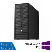 Calculator Refurbished HP EliteDesk 800 G1 Tower, Intel Core i7-4770 3.40GHz, 8GB DDR3, 500GB SATA, DVD-RW + Windows 10 Pro