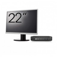 Pachet Calculator Second Hand HP EliteDesk 800 G2 Mini PC, Intel Core i3-6100T 3.20GHz, 8GB DDR4, 256GB SSD + Monitor 22 Inch Pachet Calculator Second Hand HP EliteDesk 800 G2 Mini PC, Intel Core i3-6100T 3.20GHz, 8GB DDR4, 256GB SSD + Monitor 22 Inch