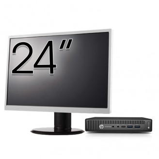 Pachet Calculator Second Hand HP EliteDesk 800 G2 Mini PC, Intel Core i3-6100T 3.20GHz, 8GB DDR4, 256GB SSD + Monitor 24 Inch Pachet Calculator Second Hand HP EliteDesk 800 G2 Mini PC, Intel Core i3-6100T 3.20GHz, 8GB DDR4, 256GB SSD + Monitor 24 Inch