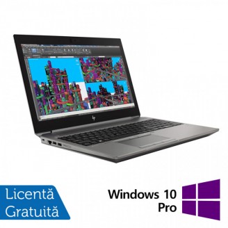 Laptop Refurbished HP ZBook 15 G5, Intel Core i7-8750H 2.20 - 4.10GHz, 16GB DDR4, 512GB SSD, 15.6 Inch Full HD, Webcam + Windows 10 Pro