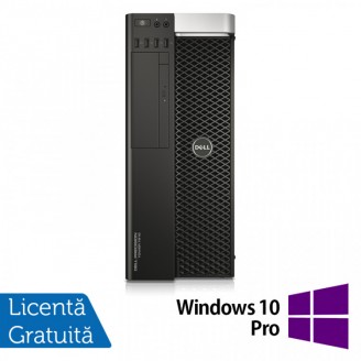 Workstation Refurbished DELL Precision T7810, 1x Intel Xeon 16 Core E5-2683 V4 2.10 - 3.00GHz, 32GB DDR4, 480GB SSD + 2TB HDD, nVidia Quadro K5200/8GB, DVD-RW + Windows 10 Pro